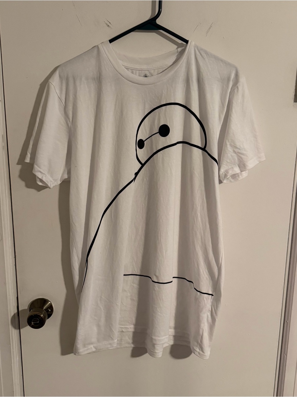 Disney White Baymax Short-Sleeve Graphic Tee